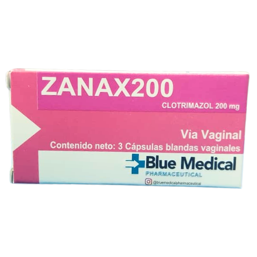 ZANAX200 CLOTRIMAZOL 200MG CAP VAG X 3